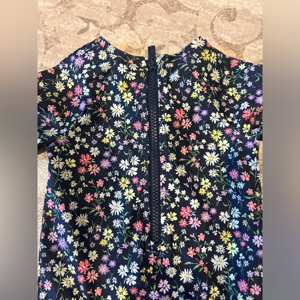 Old Navy long sleeve floral rashguard swimsuit
